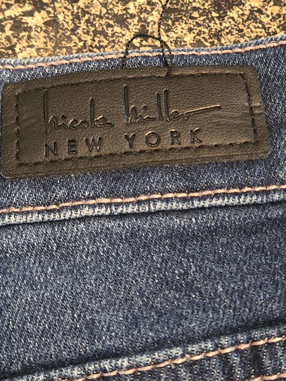 Nicole Miller New York Soho High Rise Flared Women's 12 Dark Blue Wash Jeans - Picture 8 of 16